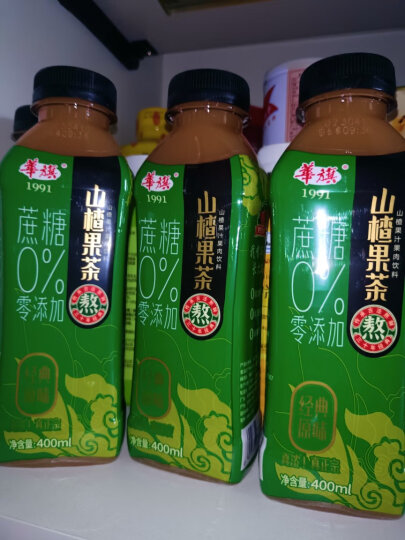 华旗 山楂果茶 果肉饮料 400ml*12瓶 晒单图