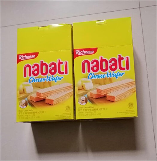 丽芝士(Richeese)印尼进口纳宝帝Nabati儿童休闲零食奶酪味威化饼干350g/罐早餐礼盒点心 晒单图