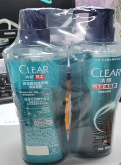 清扬(CLEAR)男士去屑洗发水套装 活力运动薄荷型720g+100g赠720g+100g (新老包装随机发)(氨基酸洗发) 晒单图
