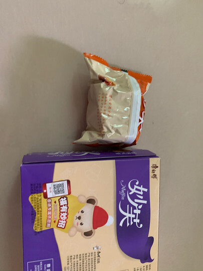 康师傅 妙芙饼干蛋糕点心营养早餐办公室休闲零食小吃奶油味4枚超值装192g 晒单图