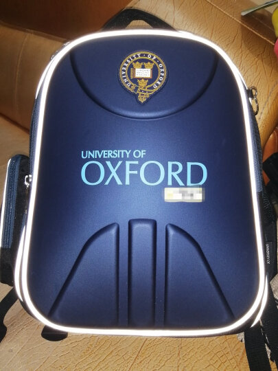 UNIVERSITY OF OXFORD英国牛津大学小学生书包男孩减负护脊儿童女1-3-6年级防水双背包 书包+笔盒（3-6年级） 晒单图