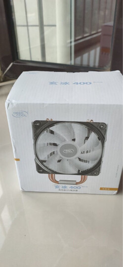 九州风神(DEEPCOOL) 玄冰400 CPU散热器(多平台/支持AM4/4热管/智能温控/发蓝光/12CM风扇/附带硅脂) 晒单图