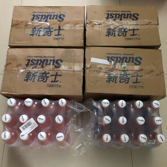 屈臣氏(Watsons)新奇士红石榴汁汽水 碳酸饮料 含果汁的汽水 380ml*15瓶 整箱装 晒单图