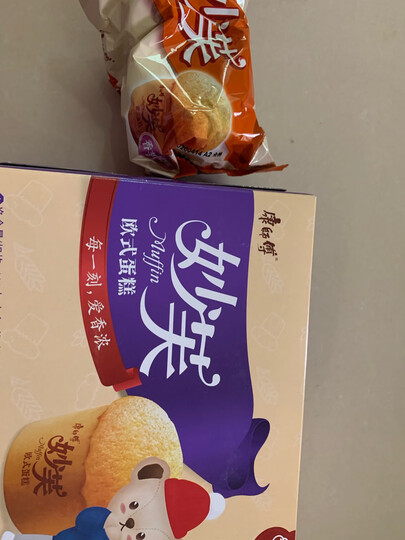 康师傅 妙芙饼干蛋糕点心营养早餐办公室休闲零食小吃奶油味4枚超值装192g 晒单图