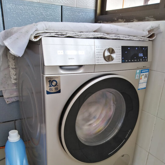 西门子(SIEMENS) 10公斤变频滚筒洗衣机 快洗15' 羽绒服洗涤 XQG100-WM12P2692W 晒单图