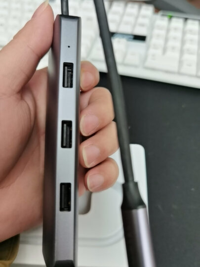 绿联 Type-C扩展坞 通用苹果MacBook华为P30/Mate10/20手机 USB-C转千兆网口转换器转接头数据线拓展坞 50307 晒单图