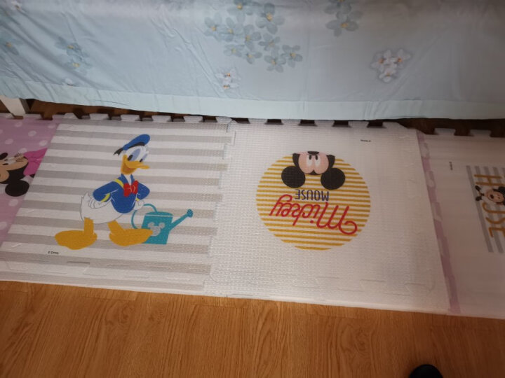 迪士尼（Disney） 宝宝爬行垫婴儿爬爬垫地垫卷筒防滑儿童游戏垫双面可折叠 晒单图