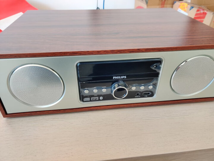 飞利浦（PHILIPS）DTM380 CD机 CD播放器 CD播放机 音响 音箱 迷你音响  FM收音机 木质音响 蓝牙音响 晒单图