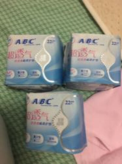 ABC KMS棉柔0.08cm轻透薄卫生护垫163mm*22片(KMS健康配方) (干爽舒适 轻薄透气)新老包装随机 晒单图
