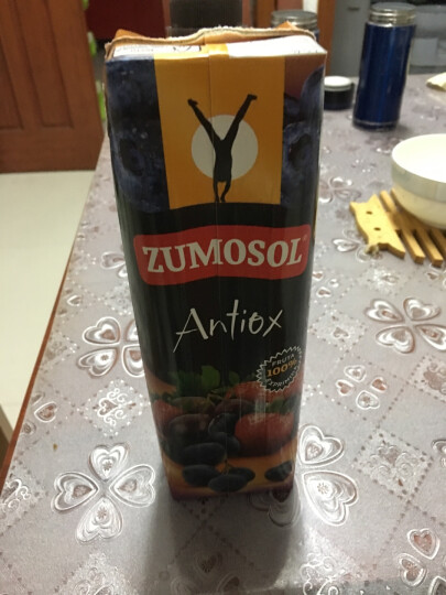 西班牙进口 NFC果汁 赞美诗(ZUMOSOL) 葡萄蓝莓草莓混合果汁100%纯果汁1L*2瓶 礼盒装  晒单图