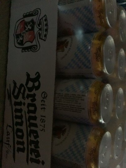 茜蒙（Brauerei Simon）德国原装进口啤酒茜蒙小麦白啤黑啤整箱 白啤酒 500mL 24罐 晒单图