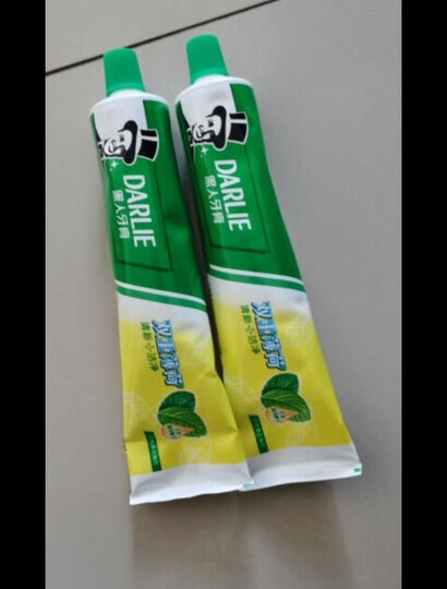 黑人(DARLIE)双重薄荷牙膏套装225g×3支(共675g) 清新口气 有效防蛀(新旧包装随机发放) 晒单图