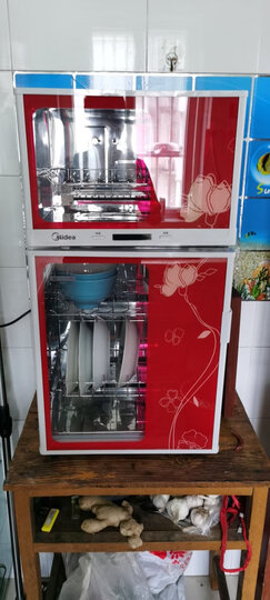 美的(Midea)消毒柜家用 碗柜 碗筷 小型 二星级 立式 80K03 晒单图