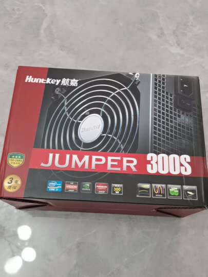 航嘉（Huntkey）JUMPER500 白牌500W 电脑电源（80PLUS白牌/单路40A/主动PFC/双管正激/全电压/背部走线） 晒单图