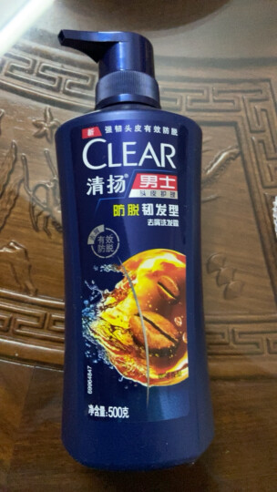 清扬（CLEAR）男士去屑洗发水活力运动薄荷型500g 止痒舒爽蓬松洗头膏C罗 晒单图