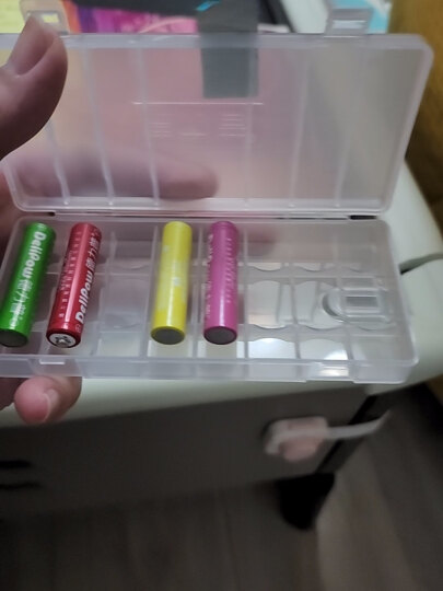 德力普（Delipow）充电电池 5号电池 充电器套装玩具鼠标键盘话筒 6节5号彩虹充电电池 晒单图