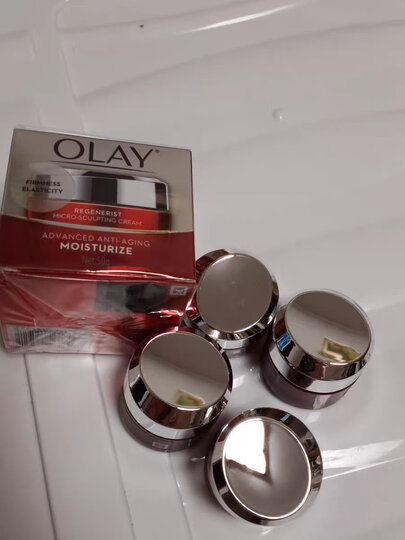 玉兰油(OLAY)大红瓶空气霜50g面霜女士护肤品补水保湿提拉紧致淡化细纹细致毛孔清爽不油腻焕活胶原力礼物 晒单图