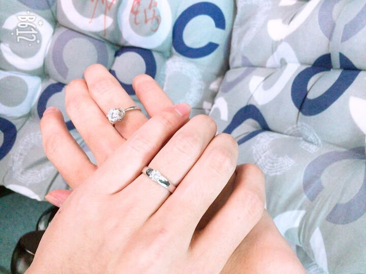 免费刻字 时尚925纯银开口情侣戒指一对镀白金求婚夫妻对戒男女学生款