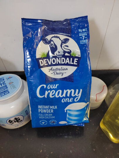 德运（Devondale）澳洲原装进口 高钙全脂成人奶粉1kg袋装 调制乳粉 学生青少年中老年适用 晒单图