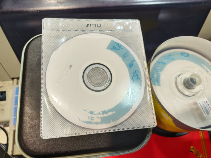 紫光（UNIS） CD/DVD光盘袋 双面加厚 光盘白色收纳袋 刻录盘PP袋 （100片） 晒单图