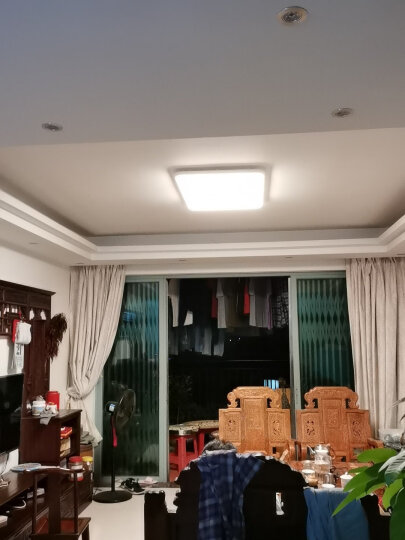 欧普客厅灯具led吸顶灯全屋灯具中式卧室灯阳台灯长方形餐厅灯套餐 墙壁开关多档调色 晒单图