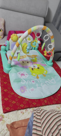 澳贝AUBY婴幼儿童玩具森林脚踏钢琴健身架 早教运动安抚摇铃0-3-6个月新生儿用品礼盒0-1岁宝宝满月生日礼物 晒单图