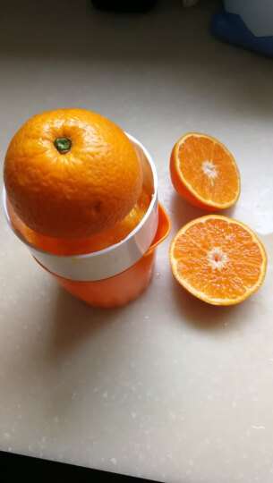 克欧克 手动榨汁机水果榨汁器家用水果压汁机器专业榨橙器婴儿迷你挤汁器橙子 阳光橙色 晒单图