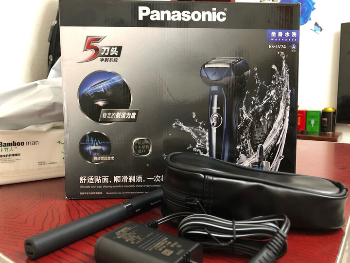 松下(Panasonic)电动剃须刀刮胡刀1小时快充 ES-LV74 晒单图
