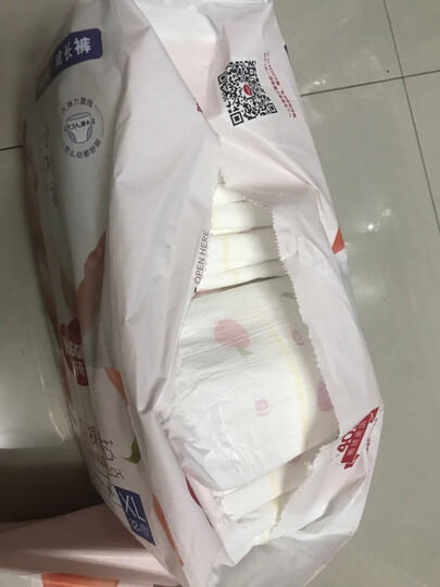 好奇Huggies铂金装拉拉裤XL64片(12-17kg)加大号婴儿尿不湿成长裤裸感超薄透气夏日超薄透气 晒单图