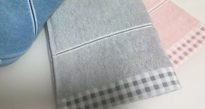 亚光 毛巾 纯棉色织吸水毛巾 全棉家用擦脸巾 洁面巾 咖啡时光 4条装 咖啡/深蓝 34*72cm/条 晒单图
