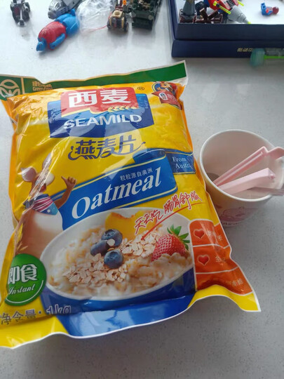 西麦 燕麦片 无添加蔗糖 营养早餐食品 牛奶好搭档 即食 谷物代餐麦片618g 晒单图