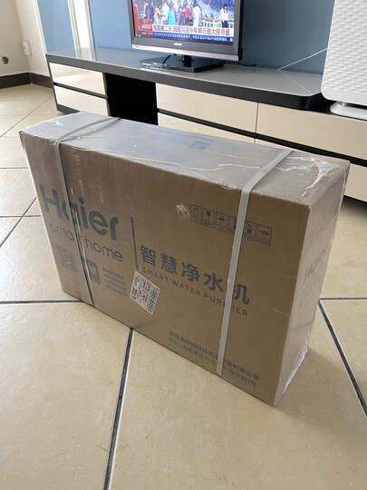 海尔(Haier)净水器 家用直饮机 不插电无废水自来水过滤器 超滤净水机HU603-5(A)软化版 净化升级 晒单图