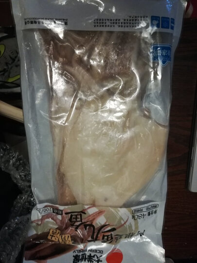 大洋世家 阿根廷冷冻清洁鱿鱼480g/袋共2袋 960g 烧烤海鲜食材 晒单图
