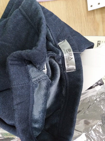 南极人保暖裤男士单件加厚加绒裤含羊毛护膝裤修身打底秋裤冬季棉裤内穿衬裤线裤 藏青 (170/95)L 晒单图