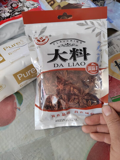 富昌 香辛料 大料50g 不熏不掺 八角茴香大料 厨房调味 火锅调料 凉拌 佐料炖肉料 晒单图