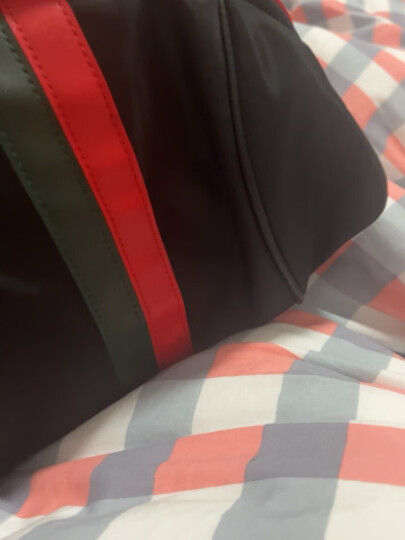 VQGT双肩包女包时尚轻奢牛津布女士旅行尼龙背包帆布学院风大容量书包 红绿条纹（pu款） 晒单图