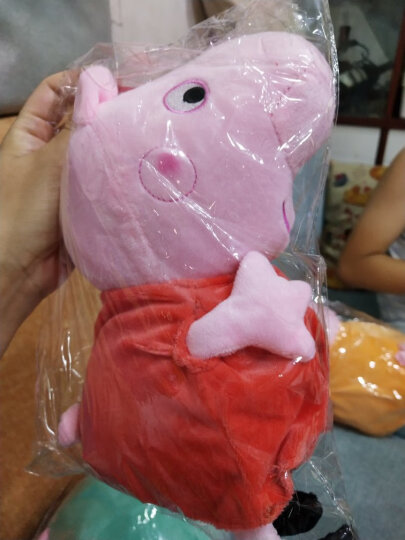 小猪佩奇（Peppa Pig）毛绒玩具抱枕公仔布娃娃七夕节礼物送男孩女孩女友 2只装礼盒（佩奇19cm+乔治19cm） 晒单图