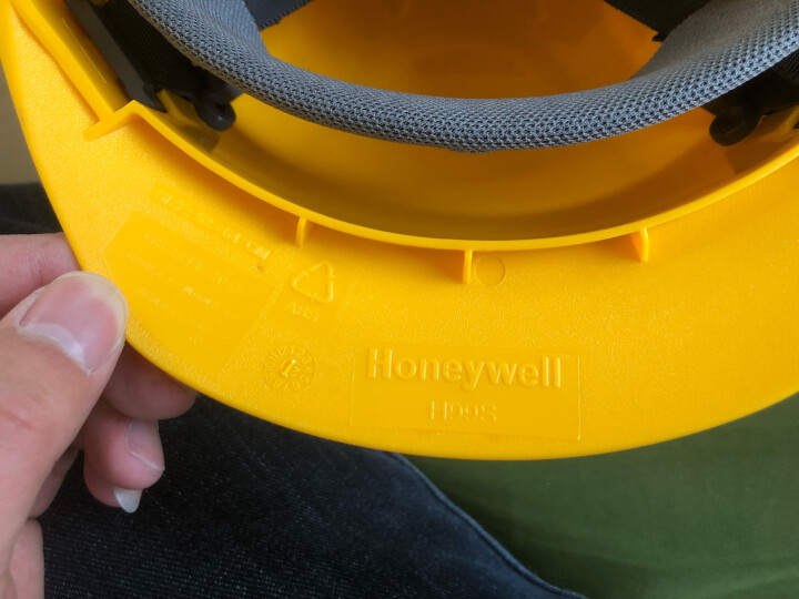 霍尼韦尔（Honeywell）安全帽 H99 ABS 工地建筑 防砸抗冲击 有透气孔 黄色 1顶 晒单图