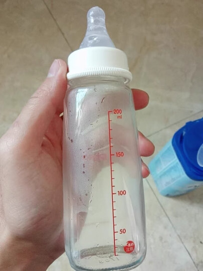 贝亲(Pigeon) 奶瓶 玻璃奶瓶 新生儿 标准口径玻璃奶瓶 婴儿奶瓶 120ml AA87 标准口径S码 晒单图