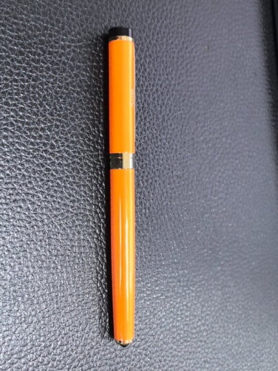 毕加索（pimio）签字笔 商务办公礼品宝珠笔成人签名笔学生练字男女生日礼物0.5mm世纪先锋系列908橙黄 晒单图