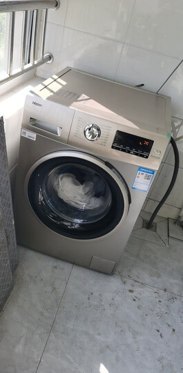 海尔(Haier) 10KG全自动BLDC变频滚筒洗衣机 EG10014B39GU1 晒单图