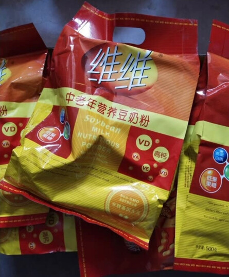 维维 豆奶粉 营养早餐速溶即食 冲饮代餐 非转基因大豆中老年豆奶粉500g 晒单图