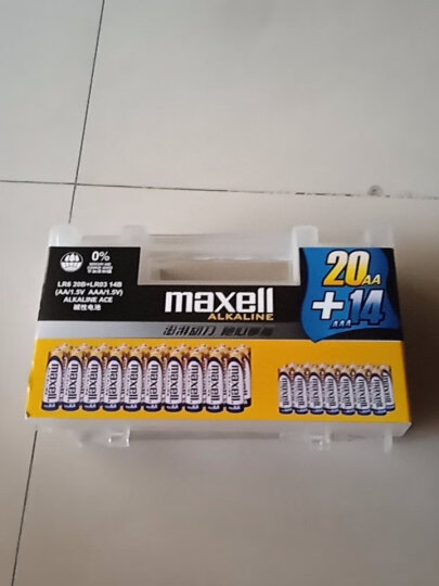 日本麦克赛尔(Maxell)5号电池碱性干电池24粒家庭装 相机儿童玩具挂钟LR6AA 晒单图