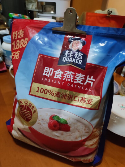 桂格（QUAKER）紫薯高纤燕麦片540g（27g*20袋） 早餐搭配 醇香系列 晒单图