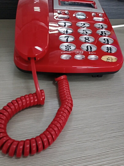 宝泰尔（BOTEL）电话机座机 固定电话 办公家用 免电池/大按键  T121红色 晒单图