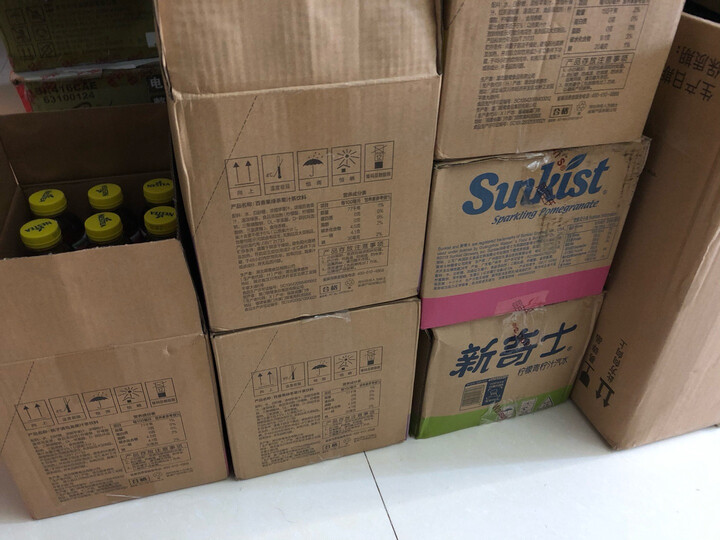屈臣氏(Watsons)新奇士红石榴汁汽水 碳酸饮料 含果汁的汽水 380ml*15瓶 整箱装 晒单图