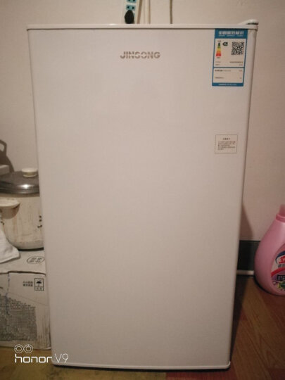 金松（JINSONG）116升双门冷藏冷冻迷你小冰箱 节能家用冰箱 小型 BCD-116（拉丝银） 晒单图