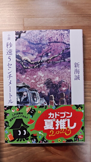 日文原版小说 秒速五厘米 秒速5センチメートル 天气之子作者新海诚作品  文库本 进口图书 晒单图