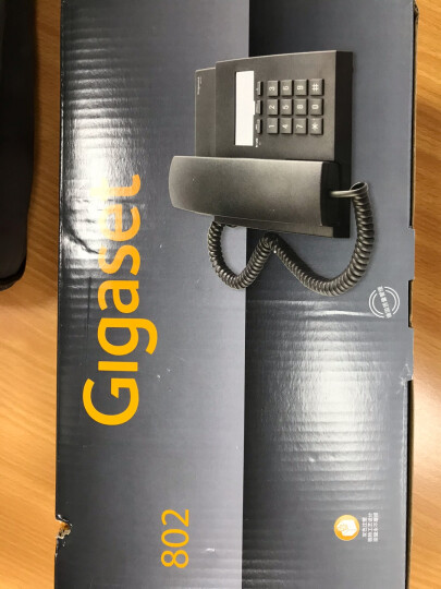 集怡嘉(Gigaset)原西门子品牌 电话机座机 固定电话 办公家用 免电池 桌墙两用可壁挂 802淡灰 晒单图