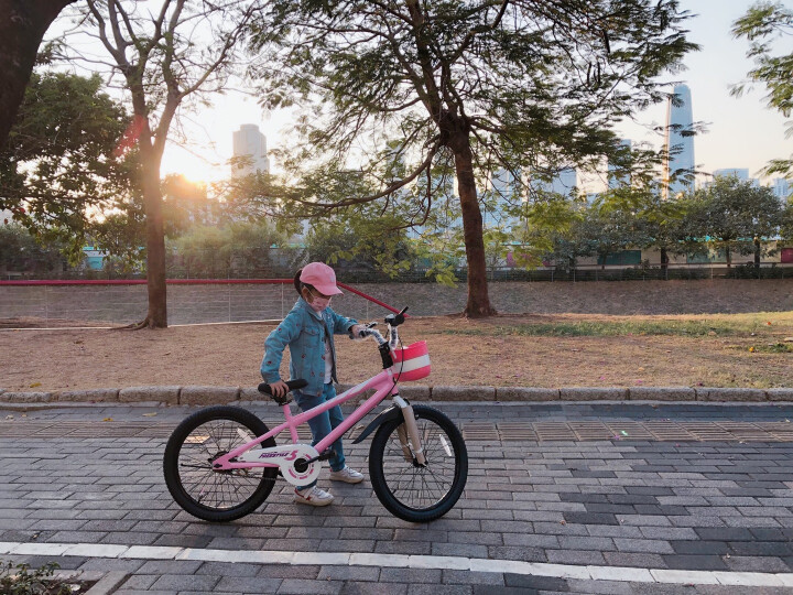 优贝儿童自行车男女童表演车小孩单车宝宝童车运动山地车 粉色 20寸 晒单图